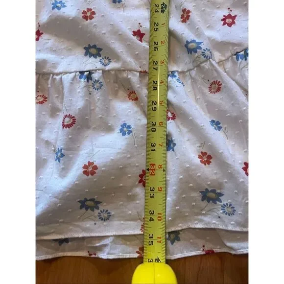 Madewell Tiered Mini Flower Cottagecore Dress Women’s Plus Size XXL - Picture 9 of 9